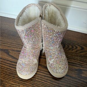 Cat & Jack Sparkly Glitter Boots